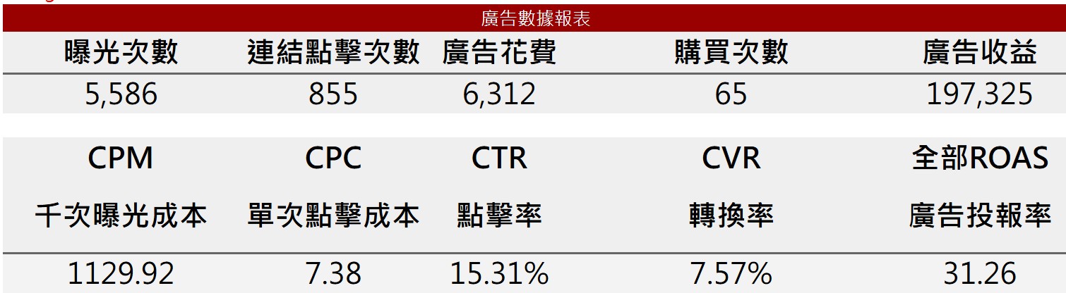 轉次方廣告數據報表實際畫面 - Google 試算表即時更新